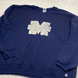 Vintage University of Michigan Wolverines  Crewneck Sweatshirt Size Xl